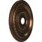 Ekena Millwork Cole PVC Ceiling Medallion (Fits Canopies up to 6"), Metallic Antique Brass, 22"OD x 3 1/2"ID x 1"P CMP22COCAB - alternate 2
